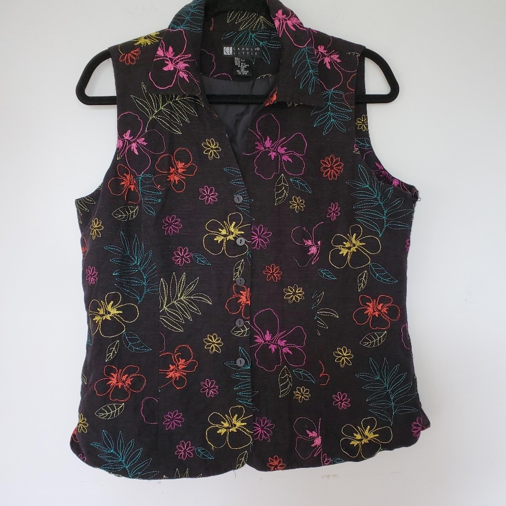 Carole little floral flower button down